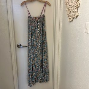 Free People floral midi dress